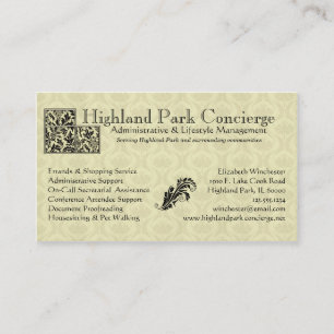 Concierge Business Card