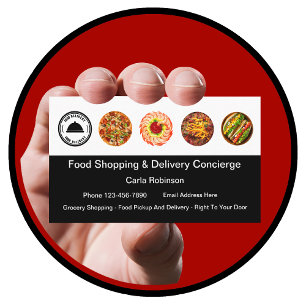 Concierge Food Shopping & Delivery Business Card
