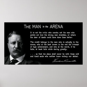 Concise MAN in the ARENA Speech 1910 Poster