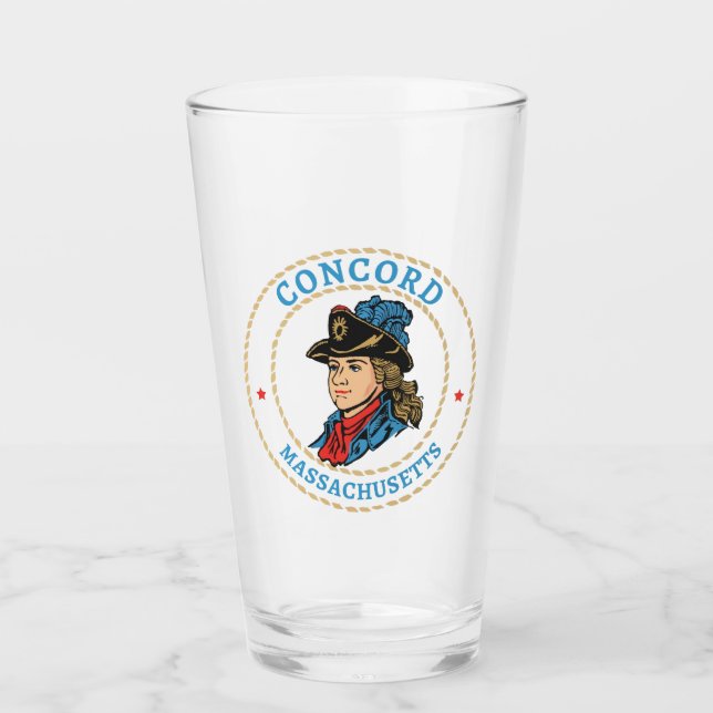 Concord Massachusetts Colonial Glass (Front)