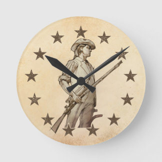 Concord Minuteman Round Clock