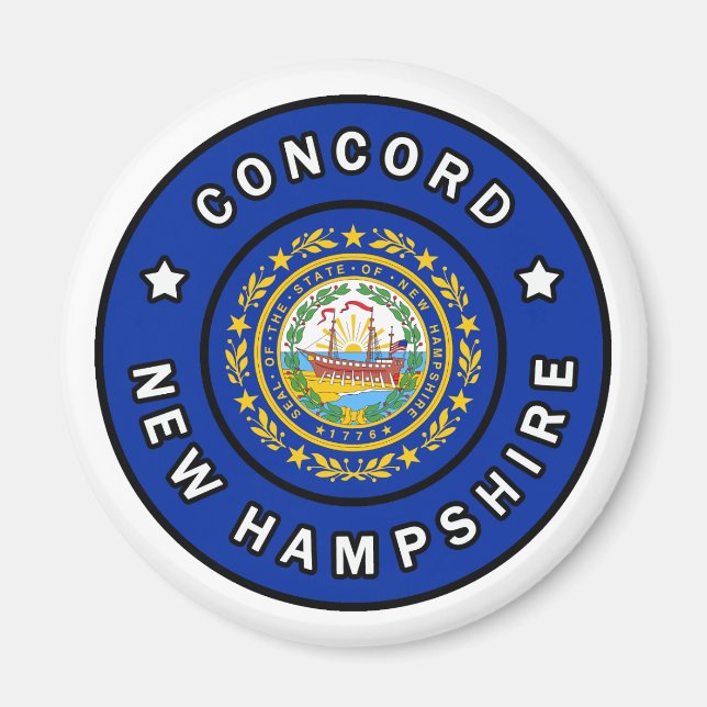 Concord New Hampshire Magnet (Front)