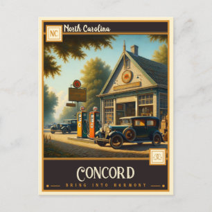 Concord, North Carolina Vintage Postcard