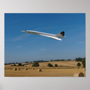 Concorde at Harvest Time Poster