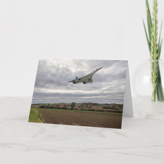 Concorde - High Speed Run Greetings Card (Front)