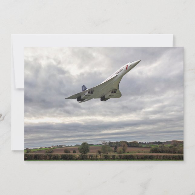 Concorde - High Speed Run Invitation card (Front)