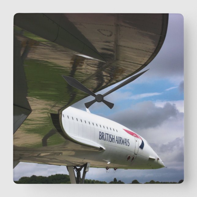 Concorde Square Wall Clock (Front)