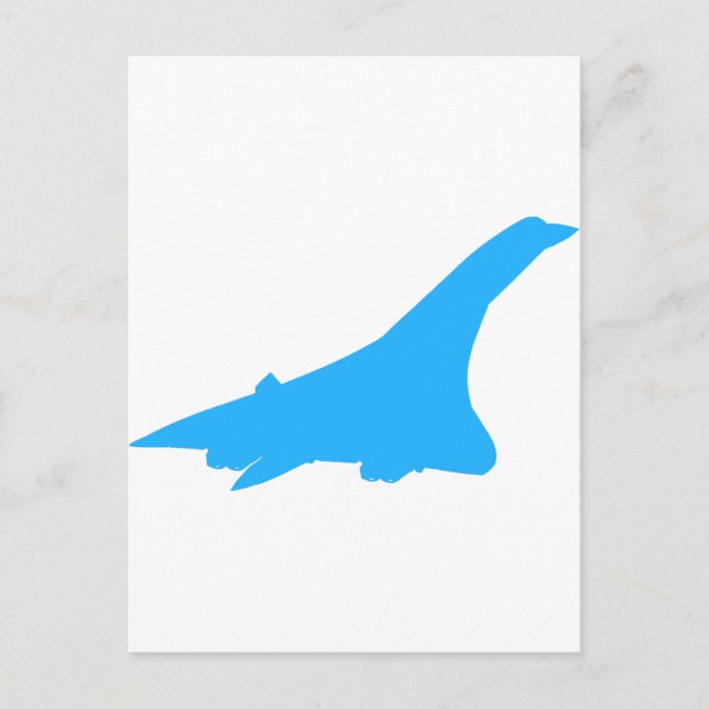 Concorde Supersonic Passenger Jetliner Postcard (Front)