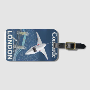 Concorde Supersonic to London Luggage Tag
