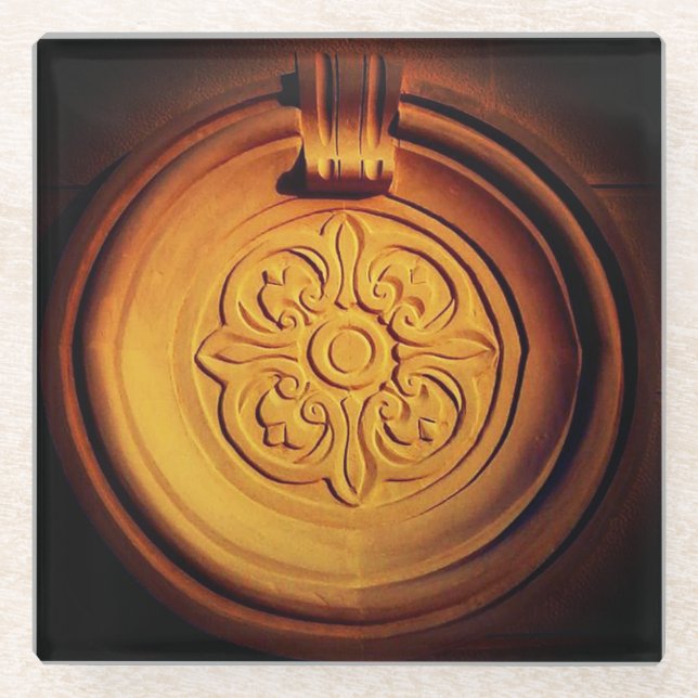 Concrete Art Glass Coaster (Front)