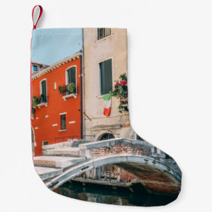 CONCRETE BRIDGE BESIDE WHITE BUILDING SMALL CHRISTMAS STOCKING