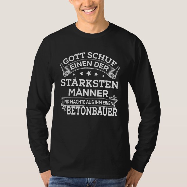 Concrete Builder Builder Men Construction Site Cra T-Shirt (Front)