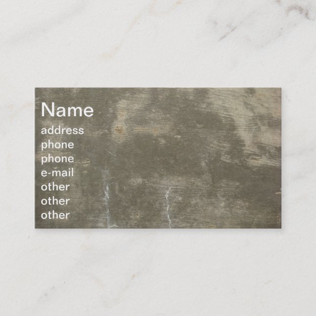 Concrete Business Card (Front)