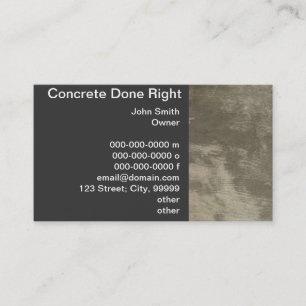 Concrete Business Card
