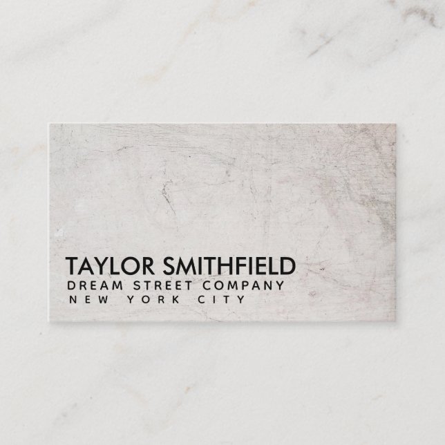 Concrete Business Card (Front)