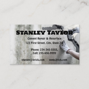 Concrete & Cement Solutions Custom Business Card