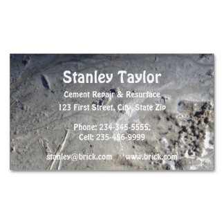 Concrete & Cement Solutions Custom Magnetic Business Card