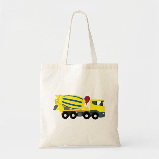 Concrete Cement Truck Construction Trucks Tote Bag (Front)