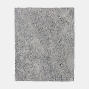 Concrete cement wall gray texture fleece blanket