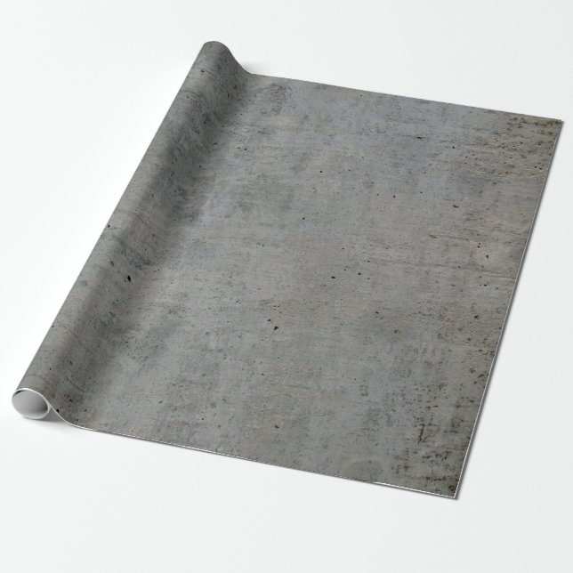 Concrete cement wall gray texture wrapping paper (Unrolled)