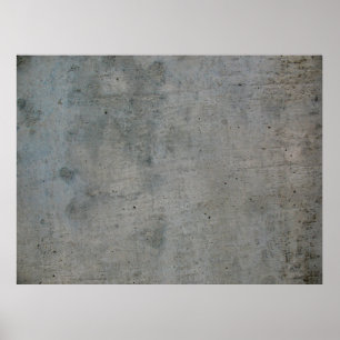 Concrete cement wall grey texture poster