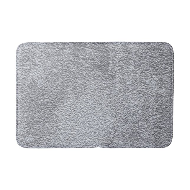 Concrete dark grey Stone Wall Texture Pattern Bath Mat (Front)