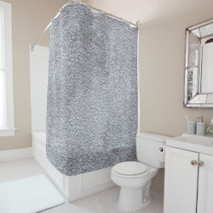 Concrete dark grey Stone Wall Texture Pattern Shower Curtain
