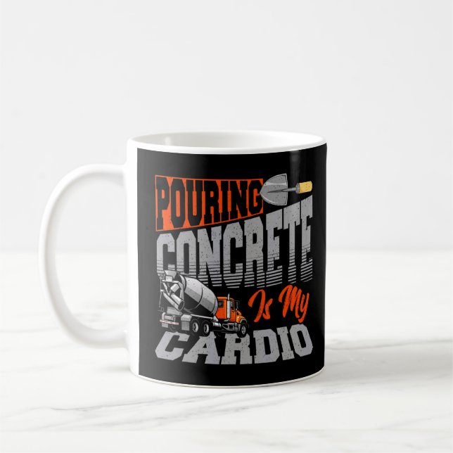 Concrete Finisher for an Concrete Construction Fan Coffee Mug (Left)