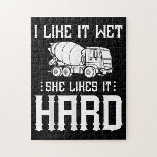Concrete Finisher Worker Cement Mixer Truck Driver Jigsaw Puzzle