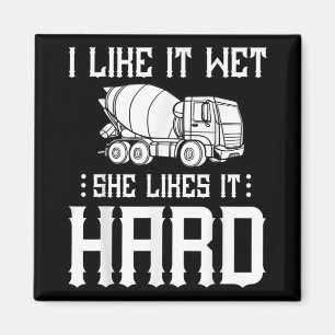 Concrete Finisher Worker Cement Mixer Truck Driver Magnet