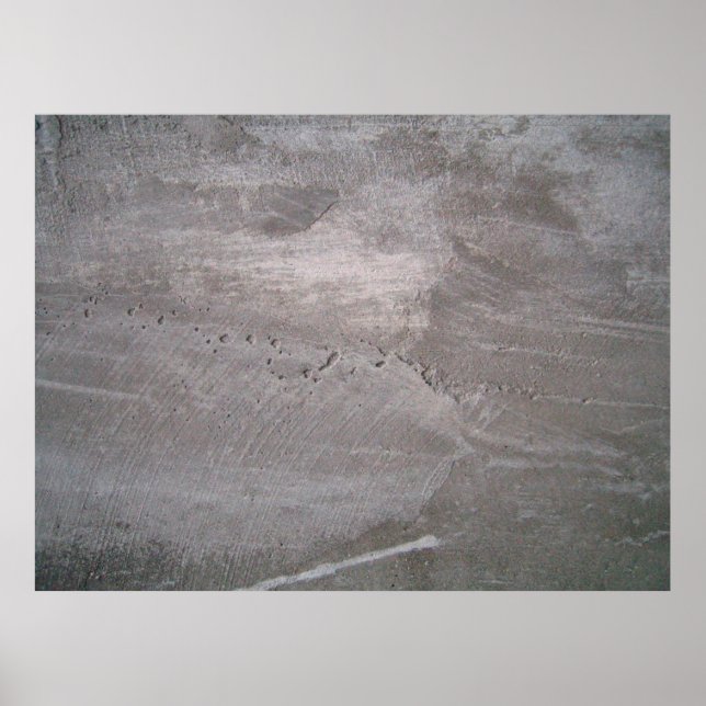 Concrete grey grey wall plaster poster (Front)