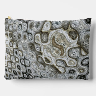 Concrete Grey Ripples Accessory Bag