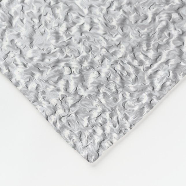 Concrete grey Stone Wall Texture Pattern Fleece Blanket (Corner)