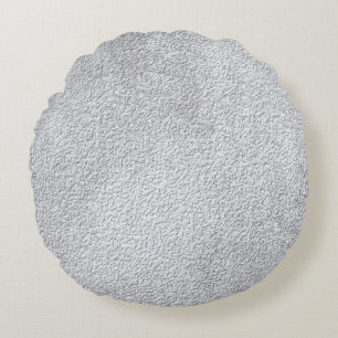 Concrete grey Stone Wall Texture Pattern Round Cushion