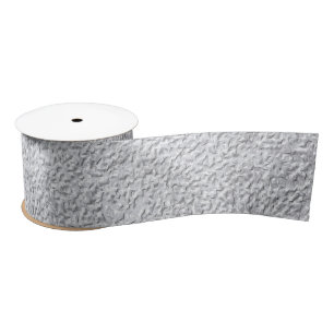 Concrete grey Stone Wall Texture Pattern Satin Ribbon