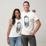 concrete hipster with beard T-Shirt<br><div class="desc">concrete hipster with beard</div>