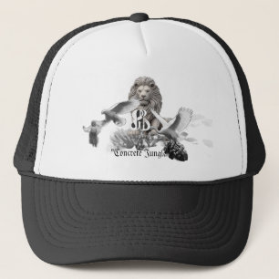 Concrete Jungle B&W Trucker Hat