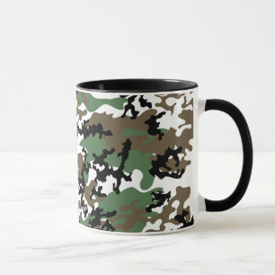 Concrete Jungle Camo Glass Mug