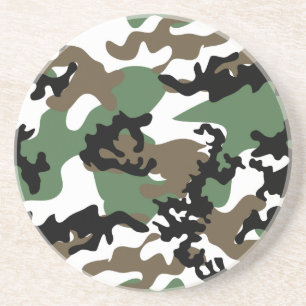 Concrete Jungle Camo Sandstone Coaster