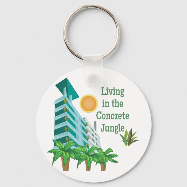 Concrete Jungle Key Ring (Front)