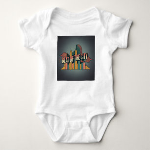 Concrete Jungle Rhythm New York Baby Bodysuit