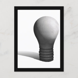 Concrete Light Bulb Postcard