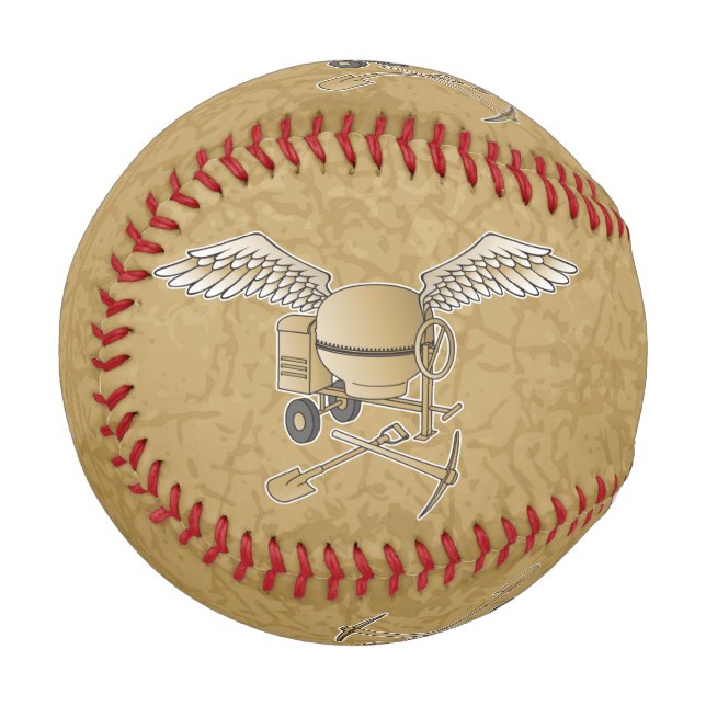 Concrete mixer beige baseball (Back Right)