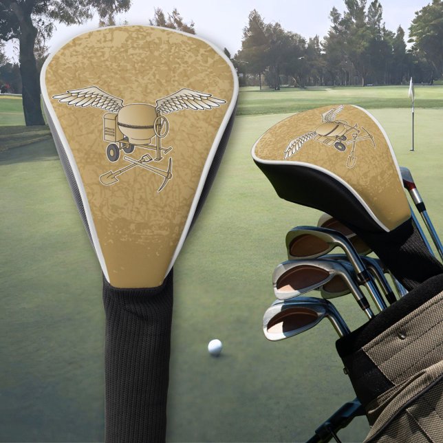 Concrete mixer beige golf head cover (Creator Uploaded)