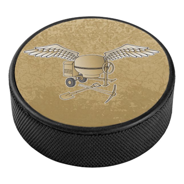 Concrete mixer beige hockey puck (3/4)