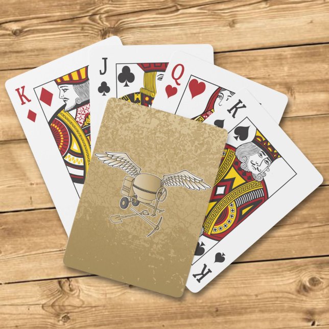 Concrete mixer beige playing cards (Creator Uploaded)