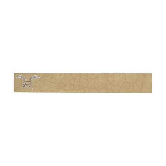 Concrete mixer beige wraparound address label (Individual)