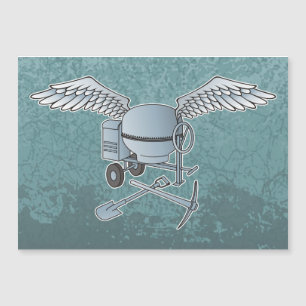 Concrete mixer blue-grey