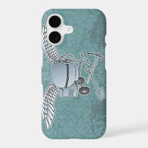 Concrete mixer blue-grey
