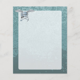 Concrete mixer blue-grey flyer